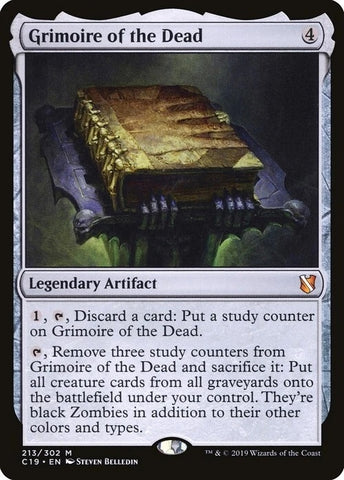 "Grimoire Of The Dead" - Magic The Gathering Card - C19