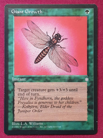 "Giant Growth" x4 - Magic The Gathering Card - Ice Age - 4-Card Playset
