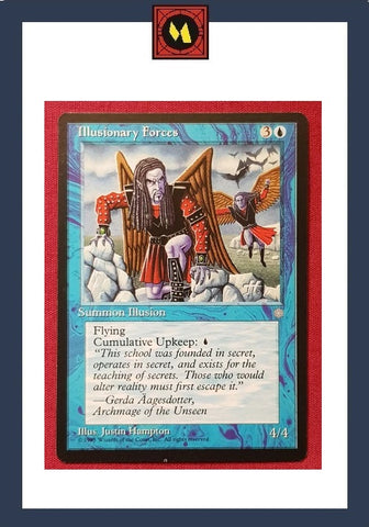 "Illusionary Forces" x4 - Magic The Gathering - Ice Age - 4-Card Playset