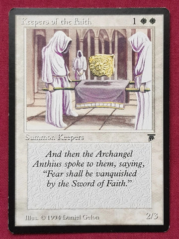 "Keepers Of The Faith" - Magic The Gathering Card -  Legends