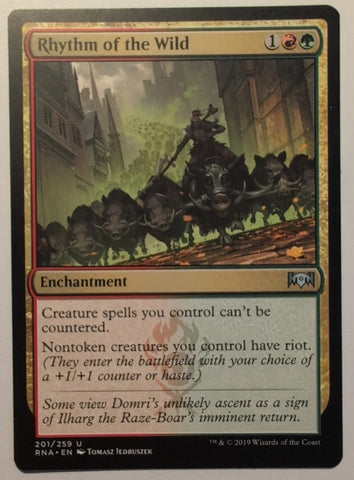 "Rhythm Of The Wild" - Magic The Gathering Card - Ravnica Allegiance