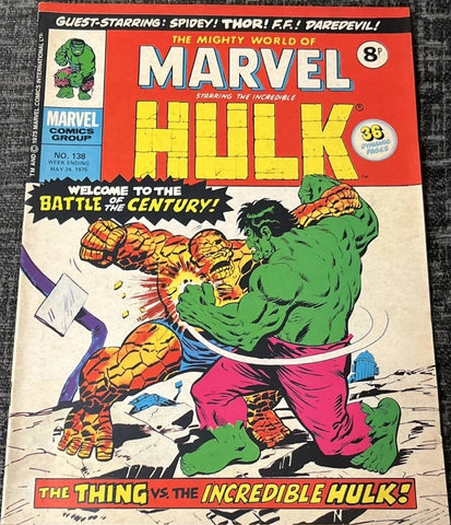 Mighty World of Marvel #138 - Marvel Comics / British - 1975