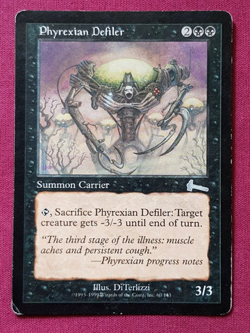 "Phyrexian Defiler" - Magic The Gathering Card - Urza's Legacy