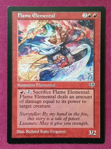 "Flame Elemental" x4 - Magic The Gathering Card - Mirage - 4-Card Playset