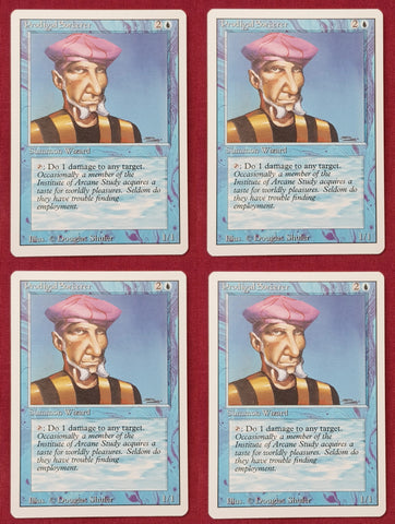 "Prodigal Sorcerer" x4 - Magic The Gathering Card - Revised - 4-Card Playset
