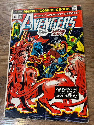 Avengers #112 - Marvel Comics - 1973 - 1st App Mantis