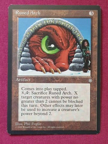 "Runed Arch" x4 - Magic The Gathering Card - Ice Age - 4-Card Playset