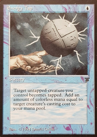 "Energy Tap" - Magic The Gathering Card - Legends