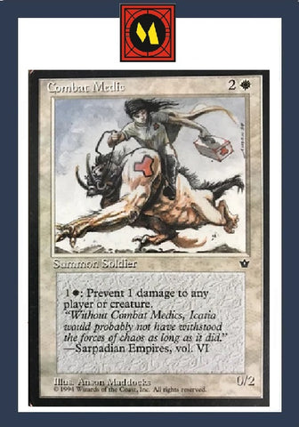"Combat Medic" x4 - Magic The Gathering - Fallen Empires - 4-Card Playset