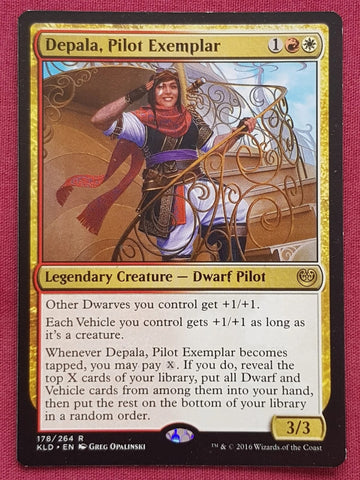 "Depala, Pilot Exemplar" - Magic The Gathering Card - Kaladesh