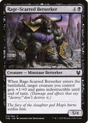 "Rage-Scarred Berserker" x4 - Magic The Gathering - THB - 4-Card Playset