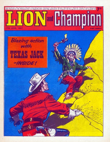 Lion & Champion x2 - British Comic - 17/6/67 and 24/7/67
