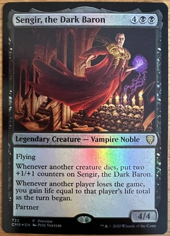"Sengir, The Dark Baron" FOIL - Magic The Gathering Card - CMR