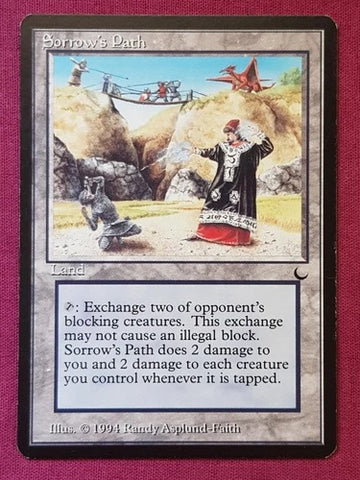 "Sorrow's Path" - Magic The Gathering Card - The Dark