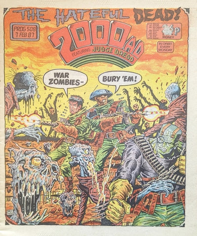 2000AD Comic Prog #508 - #515 (8x Comics RUN) - 1987
