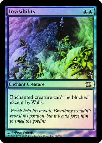 "Invisibility" FOIL - Magic The Gathering - 8th Edition