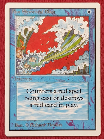 "Blue Elemental Blast" - Magic The Gathering Card - Unlimited