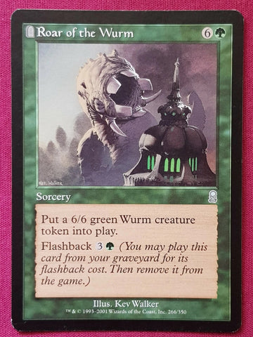 "Roar Of The Wurm" - Magic The Gathering Card - Odyssey