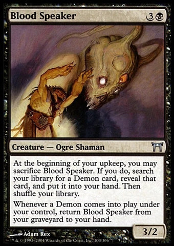"Blood Speaker" - Magic The Gathering Card - Champions Of Kamigawa