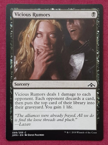 "Vicious Rumors" - Magic The Gathering Card - Guilds Of Ravnica