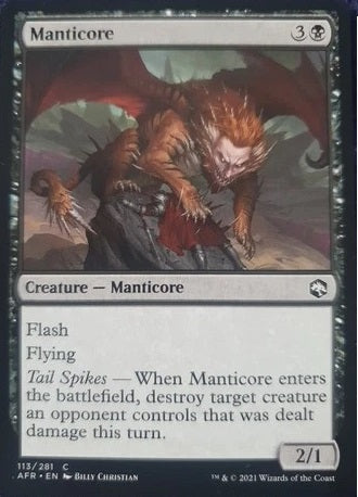 "Manticore" x4 - Magic The Gathering - AFR - 4-Card Playset