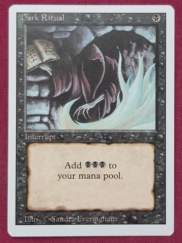 "Dark Ritual" - Magic The Gathering Card - Revised
