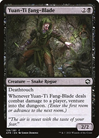 "Yuan-Ti Fang-Blade" x4 - Magic The Gathering - AFR - 4-Card Playset