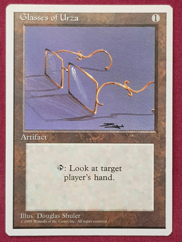 "Glasses Of Urza" x4 - Magic The Gathering Card - 4th Edition - 4-Card Playset