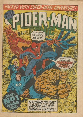 Spider-Man Comic #330  - Marvel Comics/British - 1979