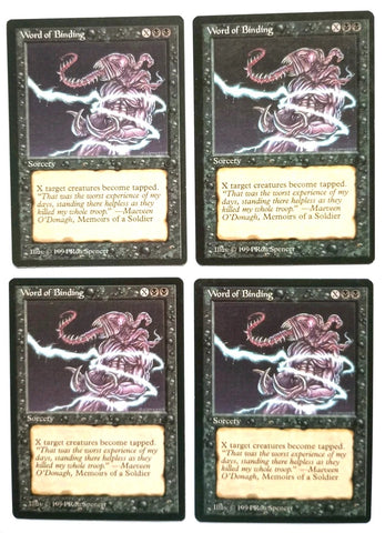 "Word Of Binding" x2 - Magic The Gathering - The Dark - 4-Card Playset