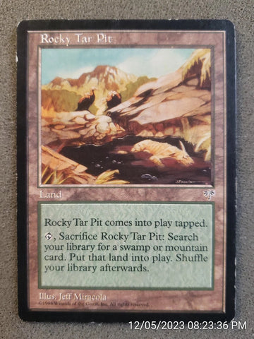 "Rocky Tar Pit" - Magic The Gathering Card - Mirage