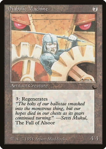 "Diabolic Machine" - Magic The Gathering Card - The Dark