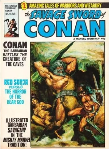 Savage Sword of Conan Monthly #34 - Marvel Comics - 1980