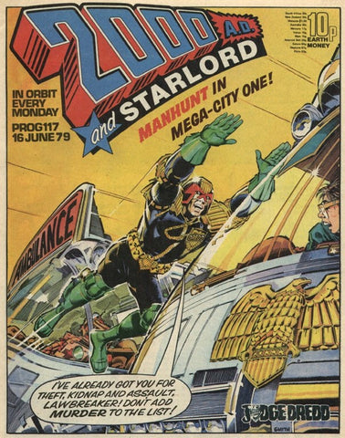 2000AD Comic Prog #117, #118, #120 - #122 (5x Comics LOT) - 1979