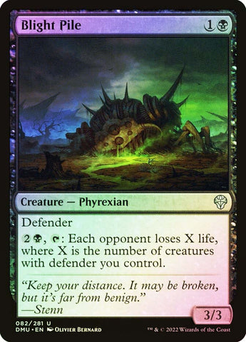 "Blight Pile" FOIL - Magic The Gathering Card - Dominaria United