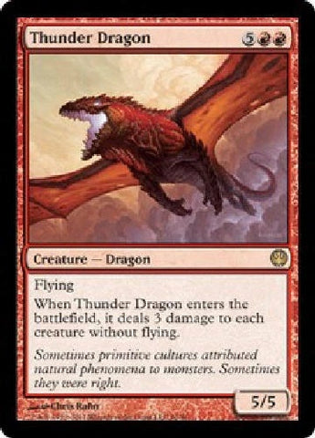 "Thunder Dragon" - Magic The Gathering - Knights vs. Dragons