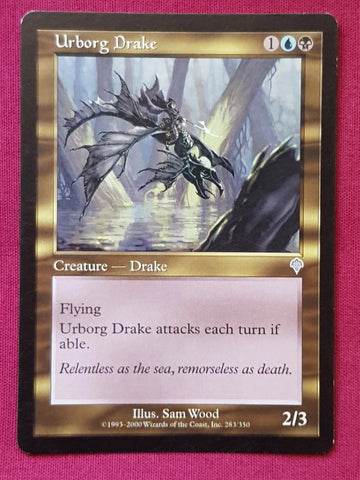 "Urborg Drake" - Magic The Gathering Card - Invasion