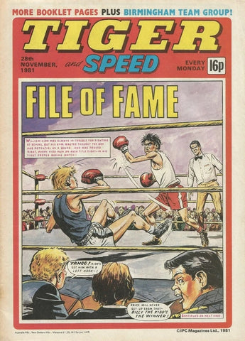 Tiger British Comic LOT B2 (10x Comics) - IPC Magazines - 1981/2