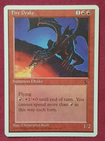 "Fire Drake" - Magic The Gathering Card - Chronicles