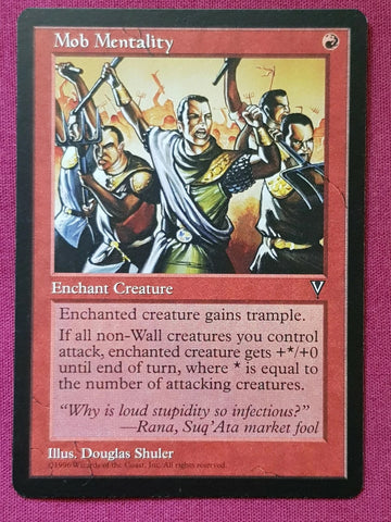 "Mob Mentality" - Magic The Gathering Card - Visions