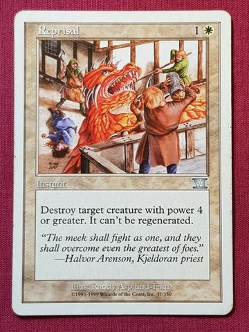 "Reprisal" - Magic The Gathering Card - 6th Edition