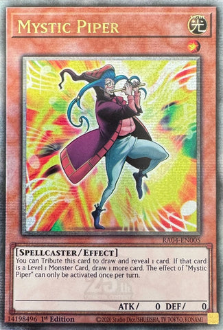"Mystic Piper" - RA04-EN005 - Yu-Gi-Oh! - Quarter Century Stampede