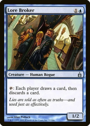 "Lore Broker" - Magic The Gathering Card - Ravnica
