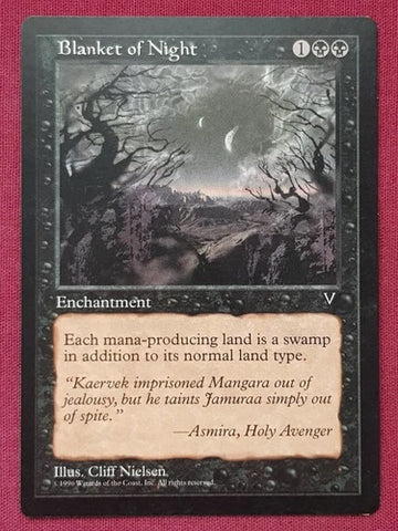 "Blanket Of Night" - Magic The Gathering Card - Visions