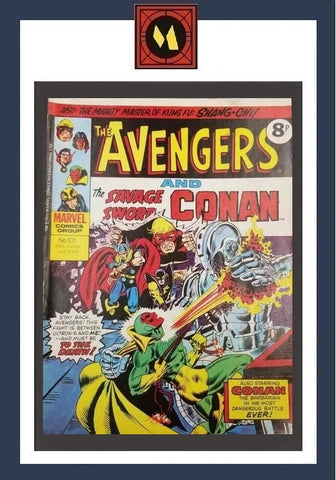 The Avengers #101, #102 and #103 - Marvel Comics / British - 1975