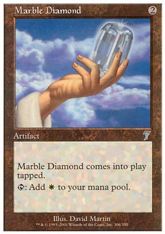 "Marble Diamond" - Magic The Gathering Card - 7th Edition