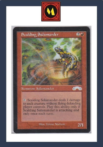 "Scalding Salamander" - Magic The Gathering Card - Exodus
