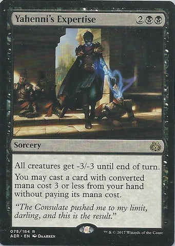 "Yahenni's Expertise" - Magic The Gathering Card - Aether Revolt