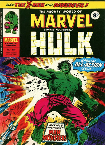 Mighty World of Marvel #189 - Marvel/British Comic - 1976