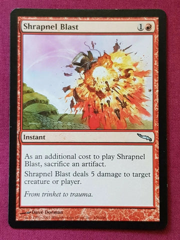 "Shrapnel Blast" x4 - Magic The Gathering Card - Mirrodin - 4-Card Playset